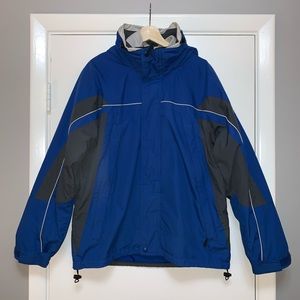 Columbia 3-In-1 Royal Blue Mens Medium Winter Coat